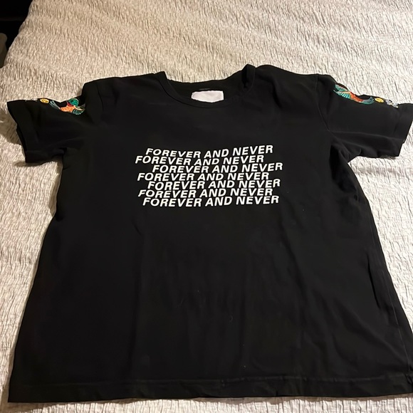 Vintage Profound Aesthetic t-shirt with embroidered sleeves size S - Picture 1 of 7